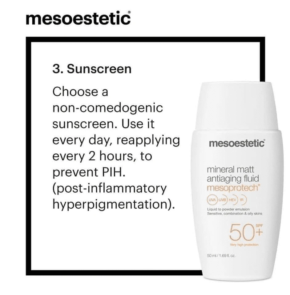 Mesoestetic Mesoprotech Mineral Matt Antiaging Fluid SPF 50+ - Image 3