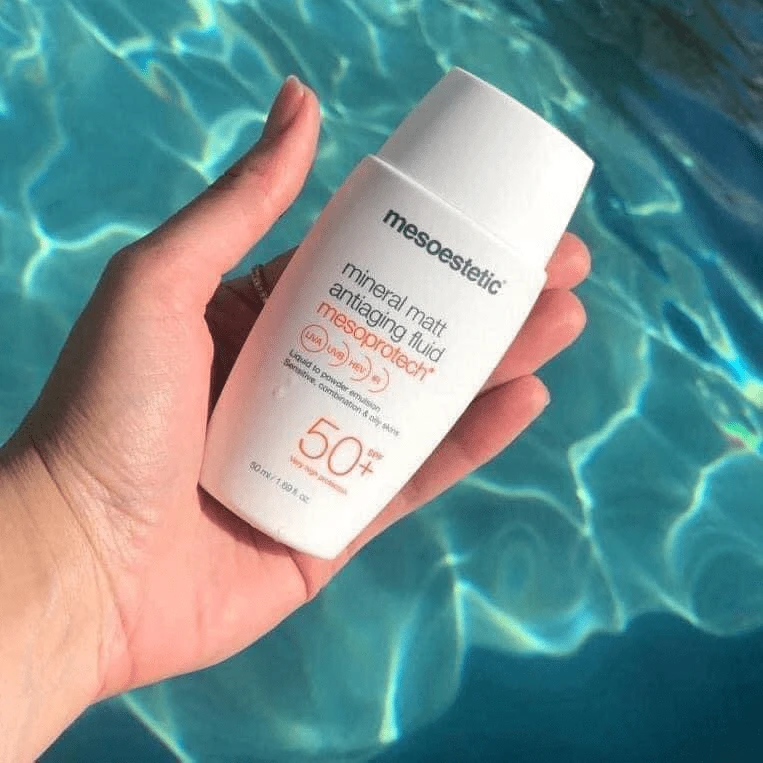 Mesoestetic Mesoprotech Mineral Matt Antiaging Fluid SPF 50+ - Image 4