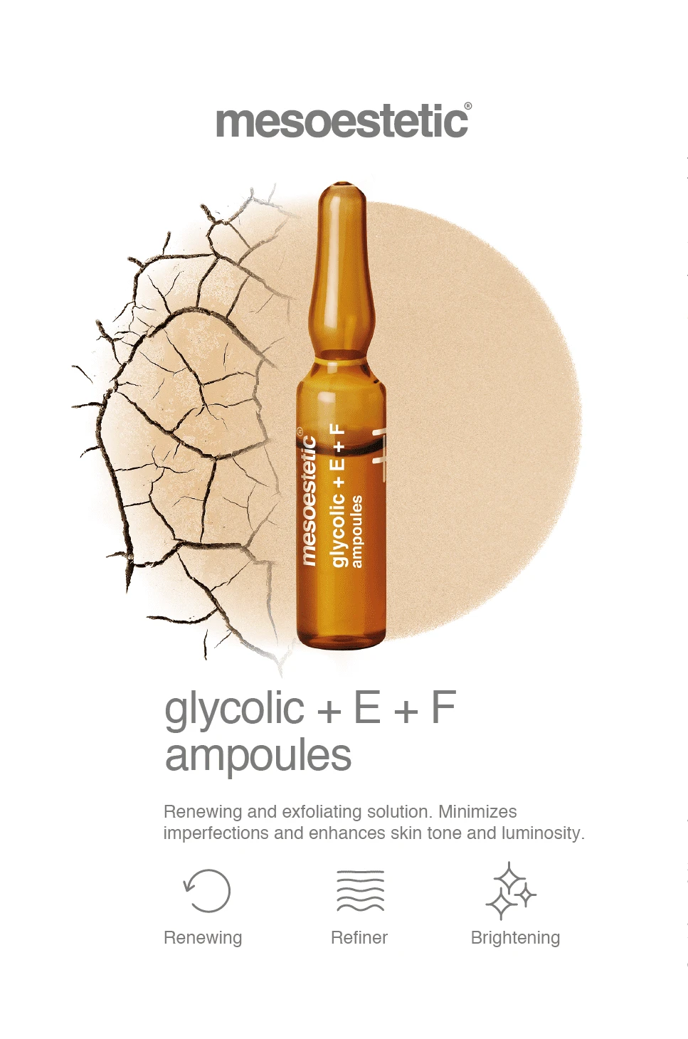 Mesoestetic Glycolic + Vitamin E & F Ampoules 10 X 2ml