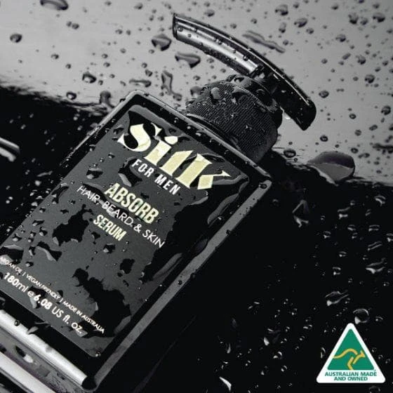 Silk For Men Absorb Hair, Beard & Skin Serum - Image 3